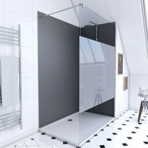 Aurlane PACP032 Cabine de Douche - 2 Panneaux Muraux, Receveur, Porte en Verre Trempé Aurlane PACP032 Cabine de Douche - 2 Panneaux Muraux, Receveur, Porte en Verre Trempé