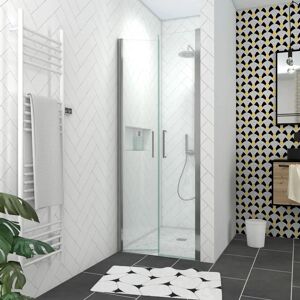 Aurlane - Pack Porte de douche 90x200cm + receveur de douche carrelé 90x140cm Aurlane - Pack Porte de douche 90x200cm + receveur de douche carrelé 90x140cm