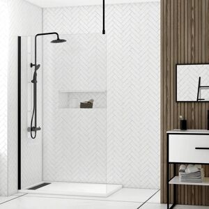Aurlane Enceinte de Douche Noire 120x200cm - Design Moderne Aurlane Enceinte de Douche Noire 120x200cm - Design Moderne