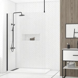 Aurlane PACF408 Paroi de Douche Noire - Moderne & Élégante Aurlane PACF408 Paroi de Douche Noire - Moderne & Élégante