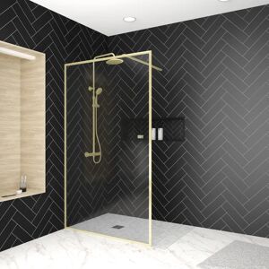 Aurlane - Paroi de Douche 120x200cm - Or Brossé Aurlane - Paroi de Douche 120x200cm - Or Brossé
