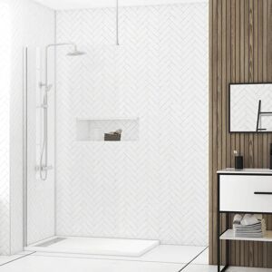 Aurlane PACF452 Paroi de Douche - Réversible, Verre 8mm, Profil Chromé Aurlane PACF452 Paroi de Douche - Réversible, Verre 8mm, Profil Chromé