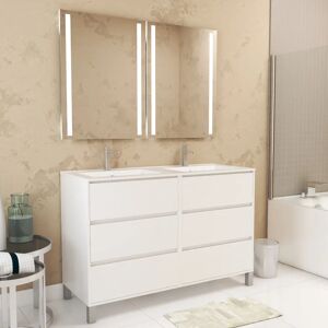 Aurlane PACM642 Armoire de Rangement pour Salle de Bain - Blanc Moderne - Publicité Aurlane PACM642 Armoire de Rangement pour Salle de Bain - Blanc Moderne - Publicité
