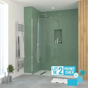 Aurlane PACF462 Panneaux de Douche Double Chrome - 90x195cm Aurlane PACF462 Panneaux de Douche Double Chrome - 90x195cm