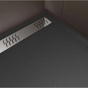 Aurlane - Bac à douche effet granit 90x140cm + Grille chromée Aurlane - Bac à douche effet granit 90x140cm + Grille chromée