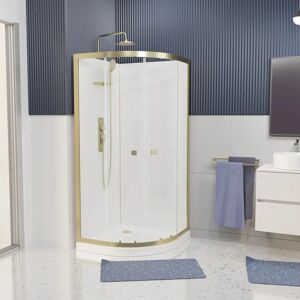 Aurlane - Cabina de Ducha 1/4 de Círculo 90x90 Aurlane - Cabina de Ducha 1/4 de Círculo 90x90