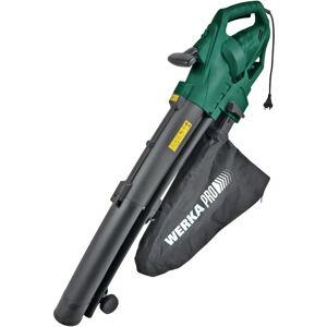 WERKA PRO 3000W Bladblazer Stofzuiger Versnipperaar WERKA PRO 3000W Bladblazer Stofzuiger Versnipperaar