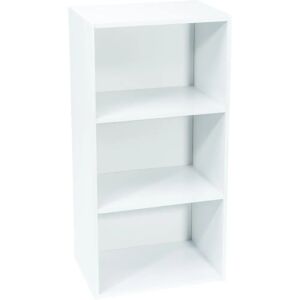 Werka Pro - Meuble de rangement blanc - 3 compartiments - 80x40x29 cm - Publicité Werka Pro - Meuble de rangement blanc - 3 compartiments - 80x40x29 cm - Publicité