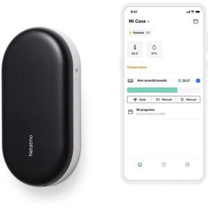 Control inteligente de aire acondicionado Netatmo - Negro/Blanco - Control de climatizador Control inteligente de aire acondicionado Netatmo - Negro/Blanco - Control de climatizador