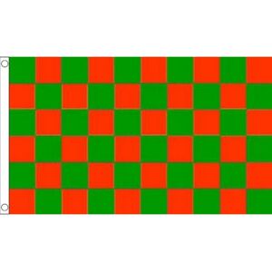 AZ Flag - Damier Rouge et Vert 150x90cm - Rouge et Vert - Drapeau - Publicité AZ Flag - Damier Rouge et Vert 150x90cm - Rouge et Vert - Drapeau - Publicité