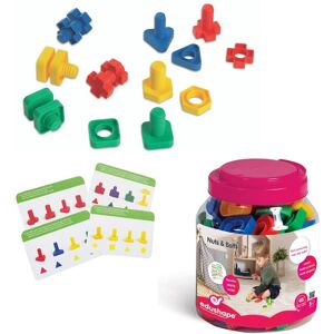 Jouets de Construction BSM - 48 Vis et Boulons Colorés - Publicité Jouets de Construction BSM - 48 Vis et Boulons Colorés - Publicité