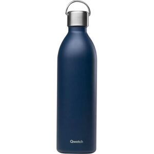 Qwetch Bouteille Isotherme Bleu Marine 1L - Publicité Qwetch Bouteille Isotherme Bleu Marine 1L - Publicité