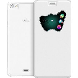 Coque Folio Wiko 3700738106513 Blanc - Publicité Coque Folio Wiko 3700738106513 Blanc - Publicité