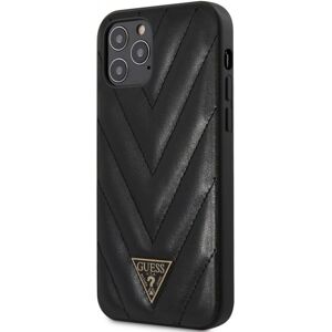 GUESS Μαύρη οικολογική δερμάτινη θήκη για iPhone 12/12 Pro GUESS Μαύρη οικολογική δερμάτινη θήκη για iPhone 12/12 Pro