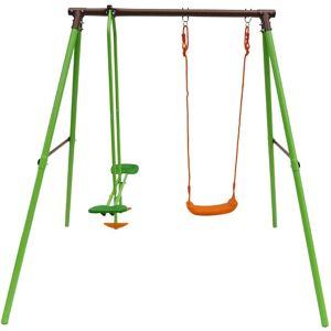 HABITAT ET JARDIN Stahlspielplatz Lola - 2 Pfosten - 1,95 m - Grün HABITAT ET JARDIN Stahlspielplatz Lola - 2 Pfosten - 1,95 m - Grün