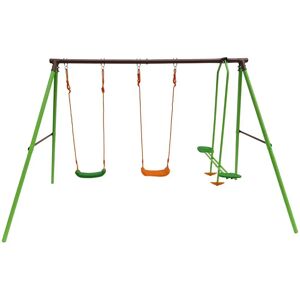 Parco giochi in acciaio Leo - 3 supporti - 1,95 m Parco giochi in acciaio Leo - 3 supporti - 1,95 m