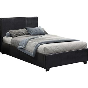 Habitat et Jardin PVC Bett Carla - 90 x 190 cm - Schwarz - Bett Habitat et Jardin PVC Bett Carla - 90 x 190 cm - Schwarz - Bett