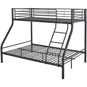 Habitat et Jardin Leo Cama litera de acero - Barrera de seguridad, 90x190 Habitat et Jardin Leo Cama litera de acero - Barrera de seguridad, 90x190