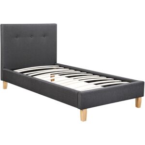 Habitat et Jardin Letto - Elise - Grigio scuro - 90x190 cm Habitat et Jardin Letto - Elise - Grigio scuro - 90x190 cm