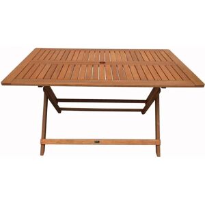 Habitat et Jardin - Tavolo pieghevole - Marrone chiaro - 135x80cm - Esterno Habitat et Jardin - Tavolo pieghevole - Marrone chiaro - 135x80cm - Esterno