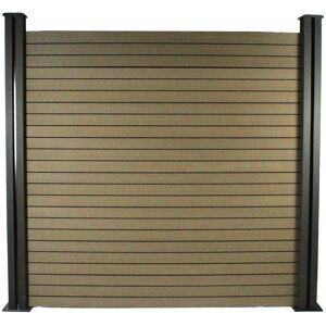 Habitat et jardin Kit Clôture Marron 4.8x1.6m - Facile à installer Habitat et jardin Kit Clôture Marron 4.8x1.6m - Facile à installer