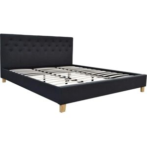 Habitat et Jardin Lit Emmy - 180x200 cm - Gris foncé - Lit - Publicité Habitat et Jardin Lit Emmy - 180x200 cm - Gris foncé - Lit - Publicité