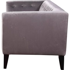 Sofa z aksamitu Habitat et Jardin Vanessa - Jasnoszary - 3-osobowa - Sofa Sofa z aksamitu Habitat et Jardin Vanessa - Jasnoszary - 3-osobowa - Sofa