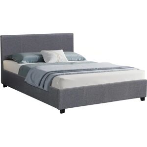 Lit double gris Habitat et Jardin avec rangement - 180x200 cm - Publicité Lit double gris Habitat et Jardin avec rangement - 180x200 cm - Publicité