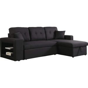 Habitat et Jardin Canapé d'angle convertible et réversible Axel - Noir Habitat et Jardin Canapé d'angle convertible et réversible Axel - Noir