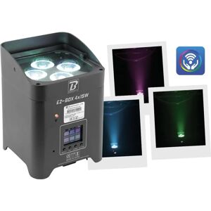 Projecteur LED sans fil BoomTone DJ EZ-BOX 4x15W - Publicité Projecteur LED sans fil BoomTone DJ EZ-BOX 4x15W - Publicité