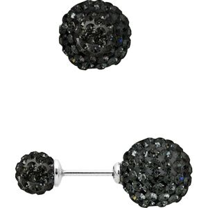 Diadema Black Night Crystal Earrings - Sterling Silver - One Size Diadema Black Night Crystal Earrings - Sterling Silver - One Size