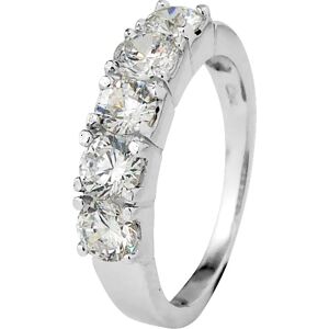 Diadema O 1/2 White Zirconium Silver Ring - Sterling 925 Diadema O 1/2 White Zirconium Silver Ring - Sterling 925