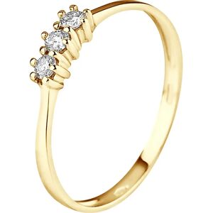 Diadema TRILOGIE Diamond Ring - 0.15 Cts - Yellow Gold - White - Size K - Ring Diadema TRILOGIE Diamond Ring - 0.15 Cts - Yellow Gold - White - Size K - Ring