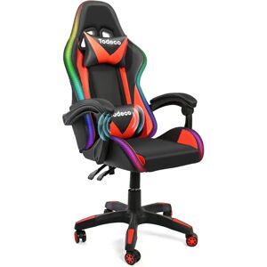 Todeco Gaming Stoel met LED Verlichting - Ergonomische Race Stoel Todeco Gaming Stoel met LED Verlichting - Ergonomische Race Stoel