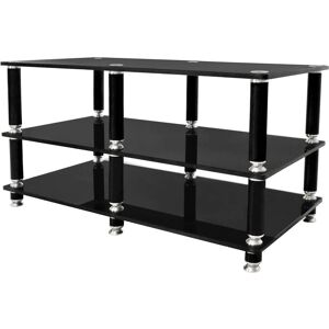 Norstone Stäbbl AV - Tv/Hi-Fi Meubel - Zwart Satijn Norstone Stäbbl AV - Tv/Hi-Fi Meubel - Zwart Satijn