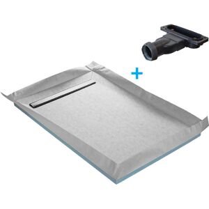 U-TILE Plateau de douche - 4 pentes, 90x185cm, renforcé, étanche - Publicité U-TILE Plateau de douche - 4 pentes, 90x185cm, renforcé, étanche - Publicité