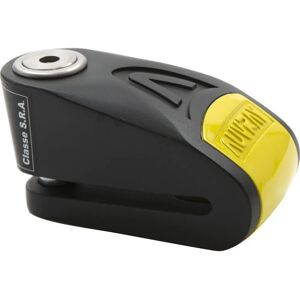 Auvray Scheibenschloss mit Alarm - 14mm, Schwarz / Gelb Auvray Scheibenschloss mit Alarm - 14mm, Schwarz / Gelb