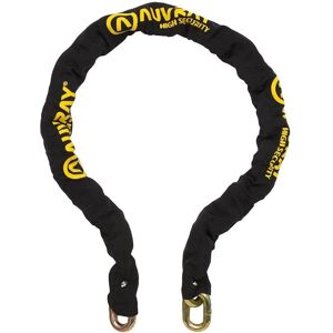 Antivol Velo Auvray - Chaîne en acier trempé 140cm - Jaune-noir Antivol Velo Auvray - Chaîne en acier trempé 140cm - Jaune-noir