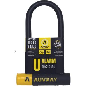 Antivol U AUVRAY Alarme 90 x 210 - Sécurité antivol avec support - Publicité Antivol U AUVRAY Alarme 90 x 210 - Sécurité antivol avec support - Publicité