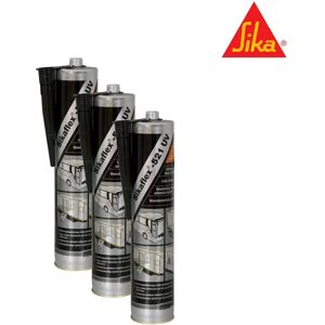Mastic SIKA Modèle 521 UV - Noir - 300ml - Pack de 3 - Publicité Mastic SIKA Modèle 521 UV - Noir - 300ml - Pack de 3 - Publicité