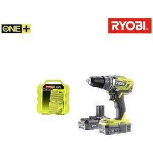 Ensemble perceuse sans fil RYOBI - 18V, 2 batteries, 127 accessoires Ensemble perceuse sans fil RYOBI - 18V, 2 batteries, 127 accessoires