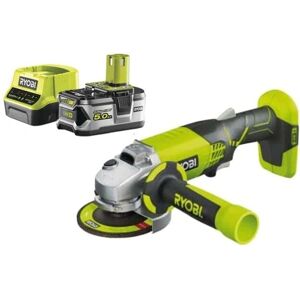 RYOBI R18AG-0 Meuleuse d'angle - 18 V, batterie 5.0Ah, chargeur rapide RYOBI R18AG-0 Meuleuse d'angle - 18 V, batterie 5.0Ah, chargeur rapide
