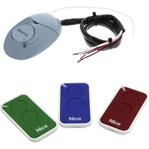 Kit de télécommande NICE - 3 télécommandes + 1 récepteur - 433.92 MHz Kit de télécommande NICE - 3 télécommandes + 1 récepteur - 433.92 MHz