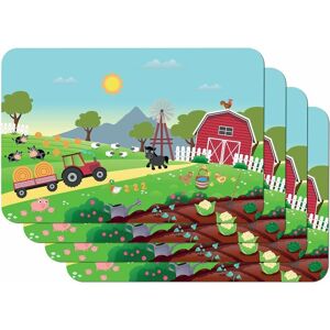 Venilia Kids Farm Table Set - 4 Placemats - 45x30cm Venilia Kids Farm Table Set - 4 Placemats - 45x30cm