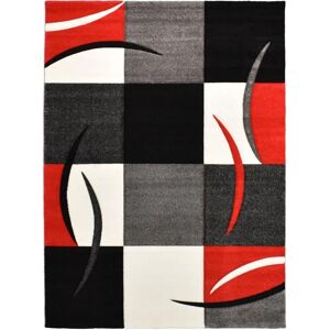 Tapis Dezenco - 200x290cm Motif Géométrique Rouge - Rectangulaire - Publicité Tapis Dezenco - 200x290cm Motif Géométrique Rouge - Rectangulaire - Publicité