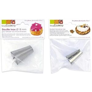 Końcówki cukiernicze ze stali nierdzewnej ScrapCooking - 18mm & St Honoré - Narzędzia do cukiernictwa Końcówki cukiernicze ze stali nierdzewnej ScrapCooking - 18mm & St Honoré - Narzędzia do cukiernictwa