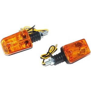 Clignotant Rectangle Replay - Base Courte - Orange/Noir Clignotant Rectangle Replay - Base Courte - Orange/Noir