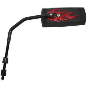 Rétroviseur Replay Flaming - Réversible noir mat et rouge - Tige de 8mm - Publicité Rétroviseur Replay Flaming - Réversible noir mat et rouge - Tige de 8mm - Publicité