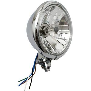 Phare Vintage Avoc 130mm Chrome Moto - Homologation CE - Publicité Phare Vintage Avoc 130mm Chrome Moto - Homologation CE - Publicité