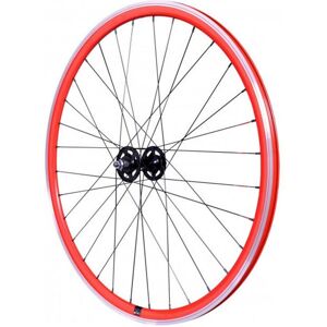 P2R Red Fixie Road Bike Wheel - 700mm - 30mm Rim - Front P2R Red Fixie Road Bike Wheel - 700mm - 30mm Rim - Front